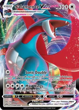Salamence VMAX 144/189 [SWSH03 Darkness Ablaze]  - Holofoil