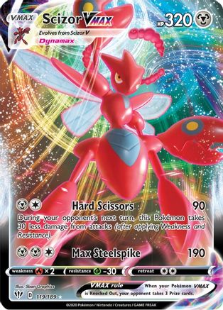Scizor VMAX 119/189 [SWSH03 Darkness Ablaze]  - Holofoil