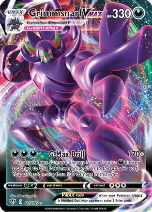 Grimmsnarl VMAX 115/189 [SWSH03 Darkness Ablaze]  - Holofoil