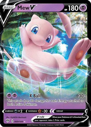 Mew V 069/189 [SWSH03 Darkness Ablaze]  - Holofoil