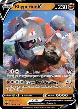 Rhyperior V 095/189 [SWSH03 Darkness Ablaze]  - Holofoil