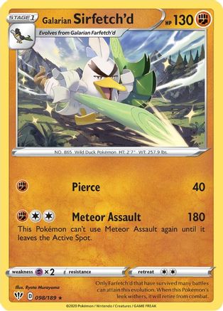 Galarian Sirfetch'd 098/189 [Deck Exclusives]  - Holofoil