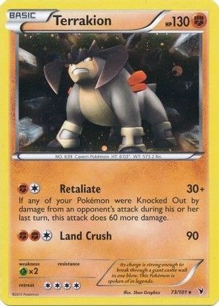 Terrakion 073/101 [Blister Exclusives]  - Holofoil
