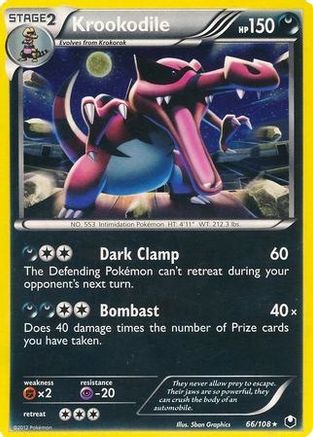 Krookodile 066/108 [Blister Exclusives]  - Holofoil