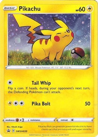 Pikachu SWSH039 [SWSH Sword & Shield Promo Cards]  - Holofoil