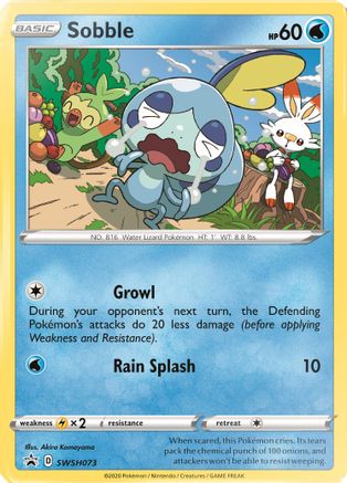 Sobble SWSH073 [SWSH Sword & Shield Promo Cards]  - Holofoil