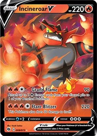 Incineroar V 008/73 [Champions Path]  - Holofoil