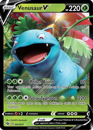 Venusaur V 001/73 [Champions Path]  - Holofoil