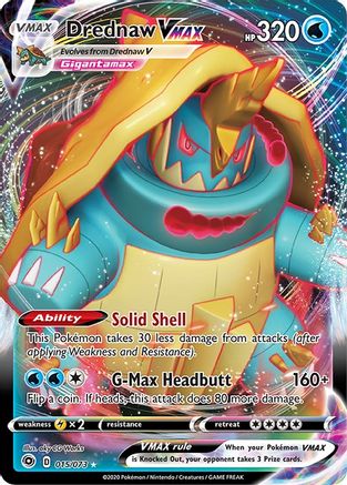 Drednaw VMAX 015/73 [Champions Path]  - Holofoil