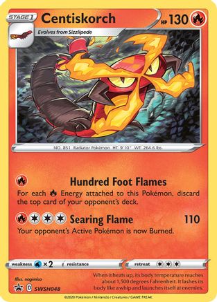 Centiskorch SWSH048 [SWSH Sword & Shield Promo Cards]  - Holofoil