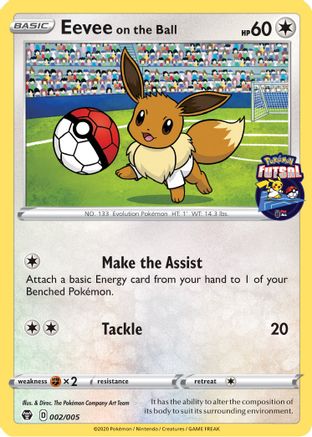 Eevee on the Ball 002/005 [Miscellaneous Cards & Products]