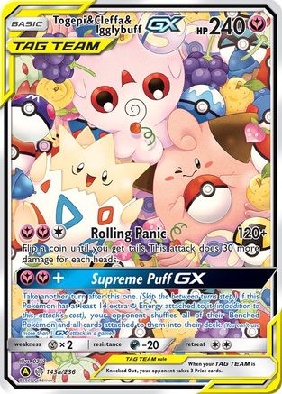 Togepi & Cleffa & Igglybuff GX 143a/236 [Alternate Art Promos]  - Holofoil