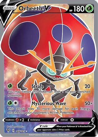Orbeetle V (Full Art) 166/185 [SWSH04 Vivid Voltage]  - Holofoil