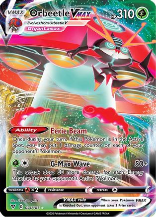 Orbeetle VMAX 021/185 [SWSH04 Vivid Voltage]  - Holofoil