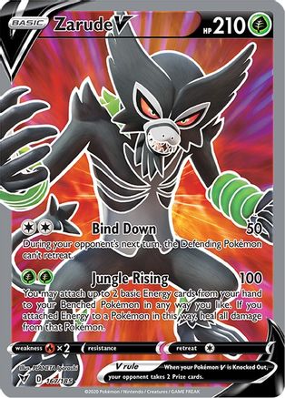 Zarude V (Full Art) 167/185 [SWSH04 Vivid Voltage]  - Holofoil