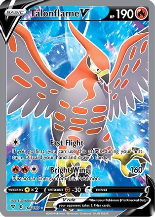 Talonflame V (Full Art) 168/185 [SWSH04 Vivid Voltage]  - Holofoil