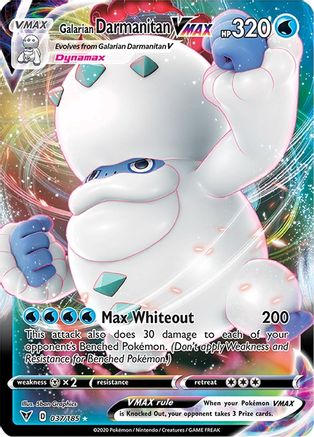 Galarian Darmanitan VMAX 037/185 [SWSH04 Vivid Voltage]  - Holofoil