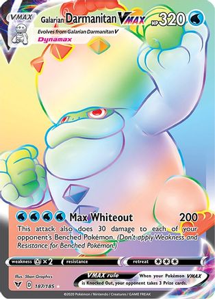 Galarian Darmanitan VMAX (Secret) 187/185 [SWSH04 Vivid Voltage]  - Holofoil
