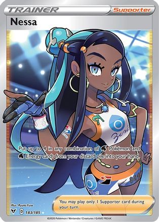 Nessa (Full Art) 183/185 [SWSH04 Vivid Voltage]  - Holofoil