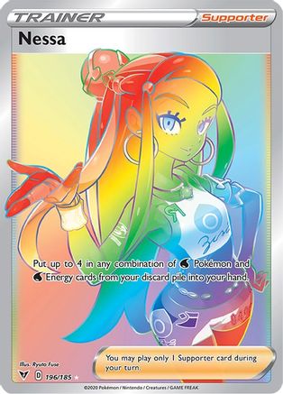 Nessa (Secret) 196/185 [SWSH04 Vivid Voltage]  - Holofoil