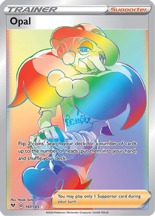 Opal (Secret) 197/185 [SWSH04 Vivid Voltage]  - Holofoil