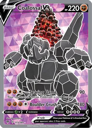 Coalossal V (Full Art) 173/185 [SWSH04 Vivid Voltage]  - Holofoil