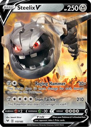 Steelix V 115/185 [SWSH04 Vivid Voltage]  - Holofoil
