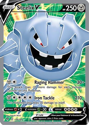Steelix V (Full Art) 176/185 [SWSH04 Vivid Voltage]  - Holofoil