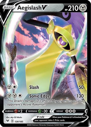 Aegislash V 126/185 [SWSH04 Vivid Voltage]  - Holofoil
