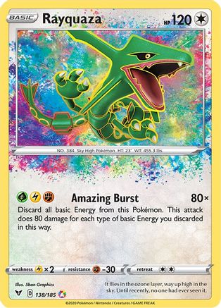 Rayquaza 138/185 [SWSH04 Vivid Voltage]  - Holofoil