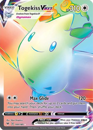 Togekiss VMAX (Secret) 191/185 [SWSH04 Vivid Voltage]  - Holofoil
