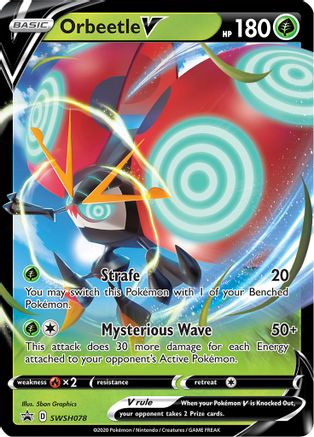 Orbeetle V SWSH078 [SWSH Sword & Shield Promo Cards]  - Holofoil