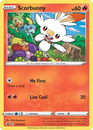 Scorbunny SWSH071 [SWSH Sword & Shield Promo Cards]  - Holofoil