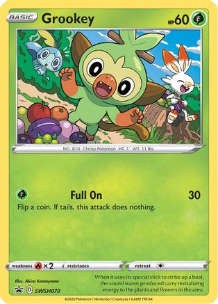 Grookey SWSH070 [SWSH Sword & Shield Promo Cards]  - Holofoil