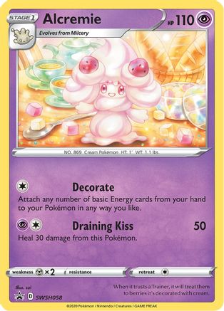 Alcremie SWSH058 [SWSH Sword & Shield Promo Cards]  - Holofoil