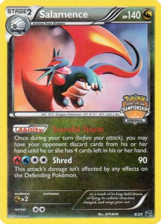 Salamence 008/20 [League & Championship Cards]  - Reverse Holofoil