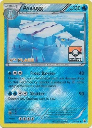 Avalugg 031/106 [League & Championship Cards]  - Reverse Holofoil