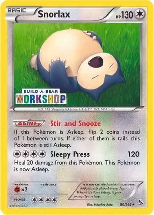 Snorlax 080/106 [Miscellaneous Cards & Products]