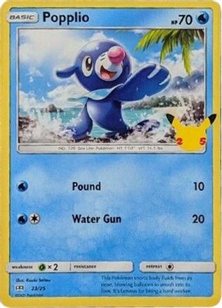 Popplio 023/25 [McDonalds 25th Anniversary Promos]  - Holofoil