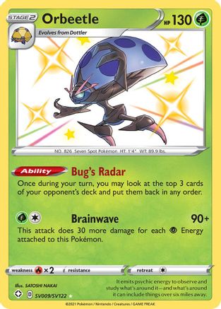 Orbeetle SV009/SV122 [Shining Fates Shiny Vault]  - Holofoil
