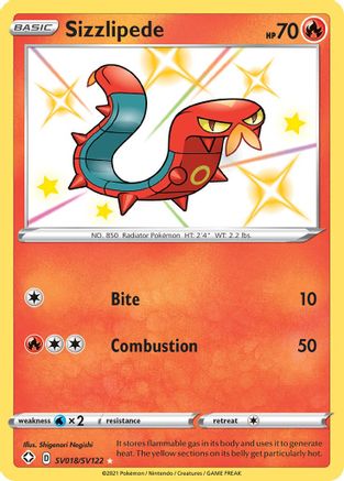 Sizzlipede SV018/SV122 [Shining Fates Shiny Vault]  - Holofoil