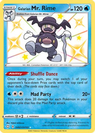 Galarian Mr. Rime SV021/SV122 [Shining Fates Shiny Vault]  - Holofoil