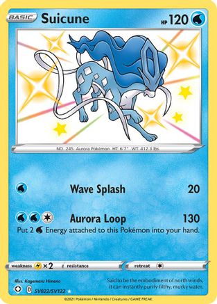 Suicune SV022/SV122 [Shining Fates Shiny Vault]  - Holofoil