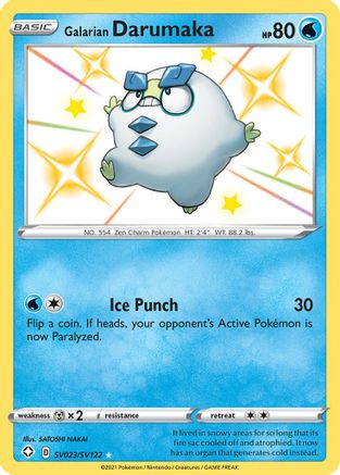 Galarian Darumaka SV023/SV122 [Shining Fates Shiny Vault]  - Holofoil