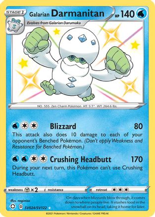 Galarian Darmanitan SV024/SV122 [Shining Fates Shiny Vault]  - Holofoil