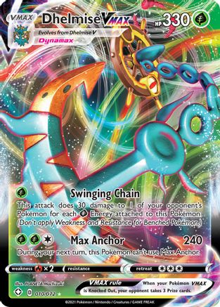 Dhelmise VMAX 010/072 [Shining Fates]  - Holofoil