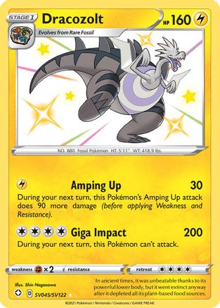 Dracozolt SV045/SV122 [Shining Fates Shiny Vault]  - Holofoil