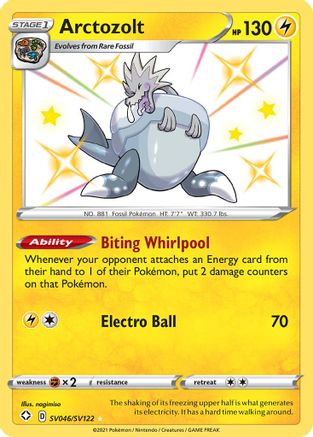 Arctozolt SV046/SV122 [Shining Fates Shiny Vault]  - Holofoil