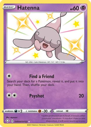 Hatenna SV054/SV122 [Shining Fates Shiny Vault]  - Holofoil