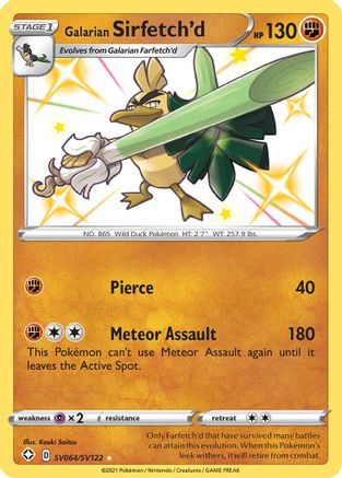 Galarian Sirfetch'd SV064/SV122 [Shining Fates Shiny Vault]  - Holofoil